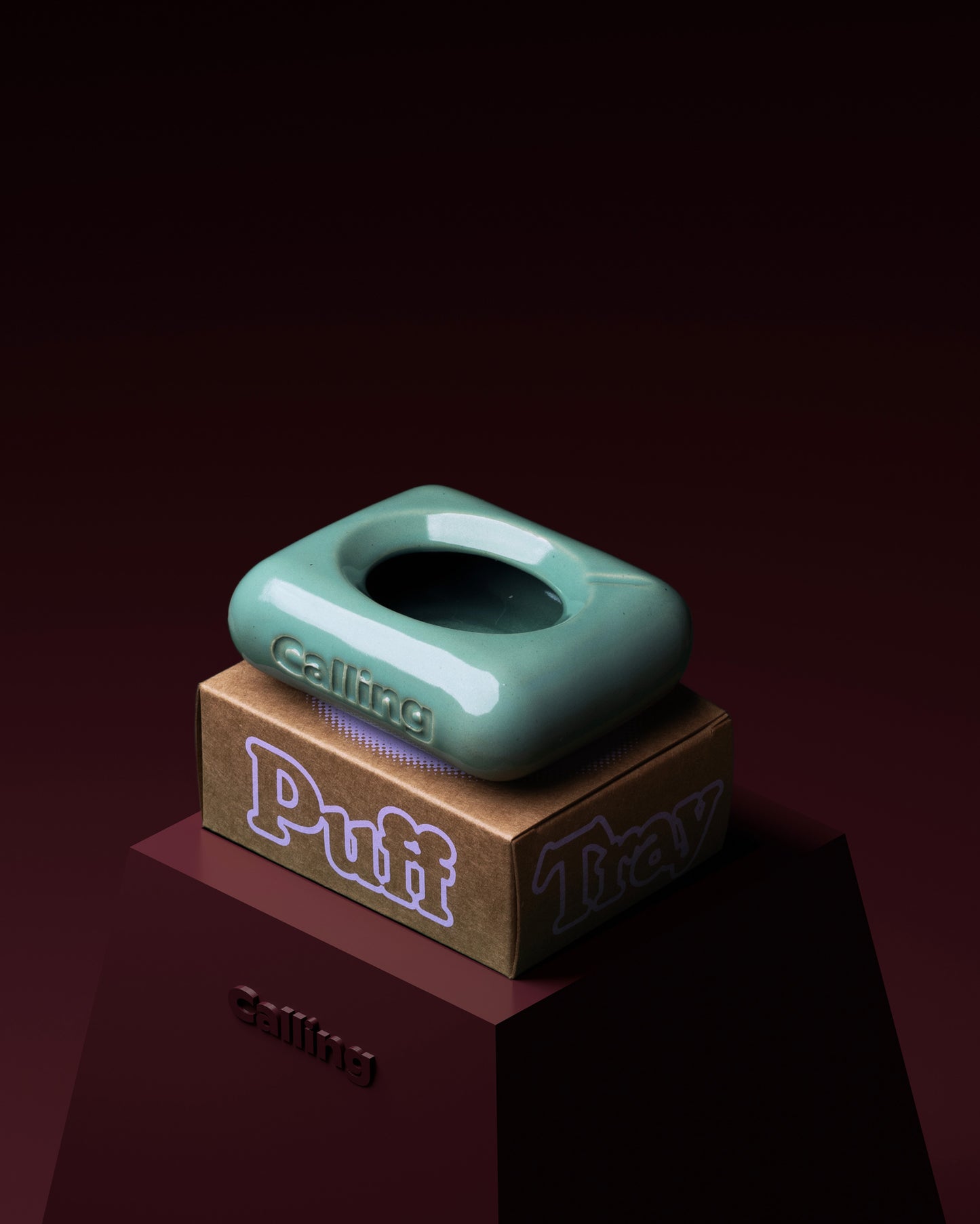 calling puff tray aqua